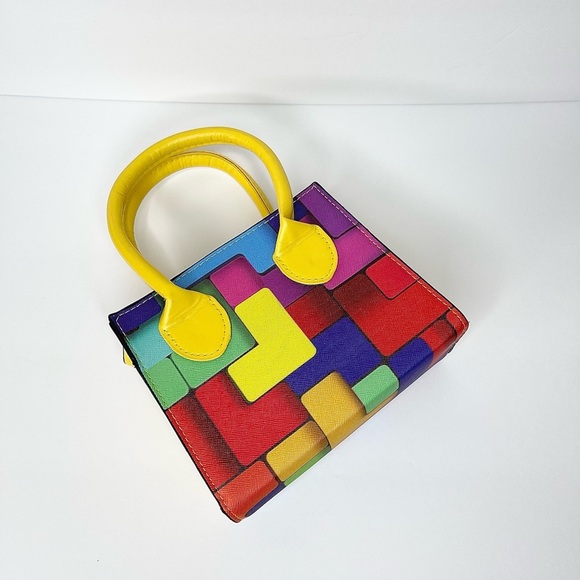 Mini Color Blocking Bag - Picture 3 of 6